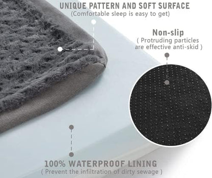 Orthopedic Memory Foam Dog Bed, Cooling Dog Beds for Extra Large Dogs -Waterproof Pet Bed for Crate with Removable Washable Cover, Ideal for Arthritic Dogs, XL(41inch,90Lbs)