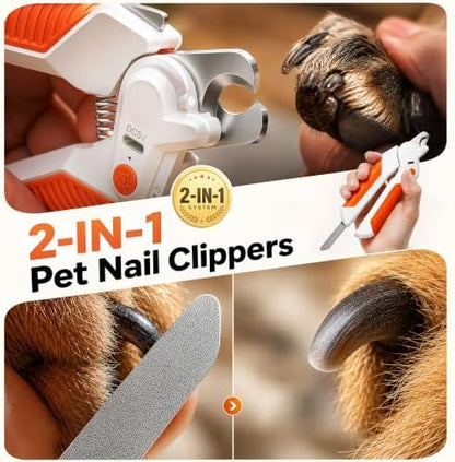 Dog Nail Clippers ＆ Trimmer with Light - for Medium to Large Dogs
