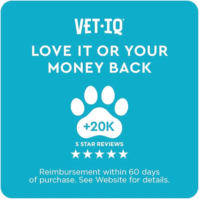 VetIQ 8-in-One Multifunctional Supplement for Dogs, Supports Hip & Joint, Urinary Tract, Immune System, Skin Health and Heart Health, Soft Chews, Made in the USA, 60 Count