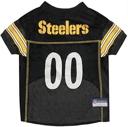 Pets First NFL Pittsburgh Steelers Dog Jersey, Size X-Large, Football Shirt Costume for Pet, Dog Sports T-Shirt, NFL Team Clothing for Cats, Licensed Pet Apparel Available in 7 Sizes and 32 Teams