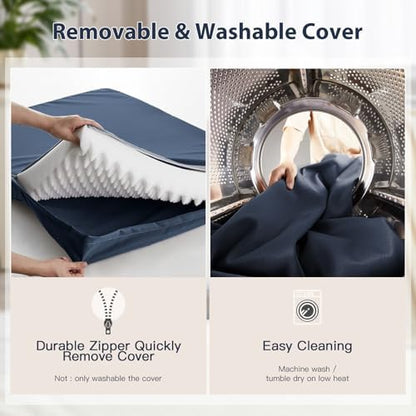 BFPETHOME Outdoor Waterproof Dog Bed for Large Dogs, Washable Cover, 36"