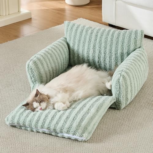 Hollypet Cat Bed Small Dog Orthopedic Couch Beds for Pets up to 20 lbs