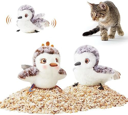 Potaroma Cat Toys 2 Pcs Flapping Sandpiper Pair-Mate