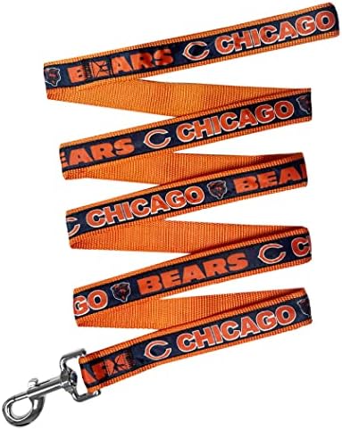 NFL PET Leash Chicago Bears Dog Leash, Medium Football Team Leash for Dogs & Cats. A Shiny & Colorful Cat Leash & Dog Leash Licensed by The NFL