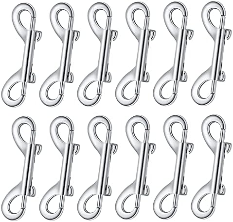 BBTO 12 Pcs Double Ended Bolt Snap Hooks for Dog Leash Horse,2.75 Inch