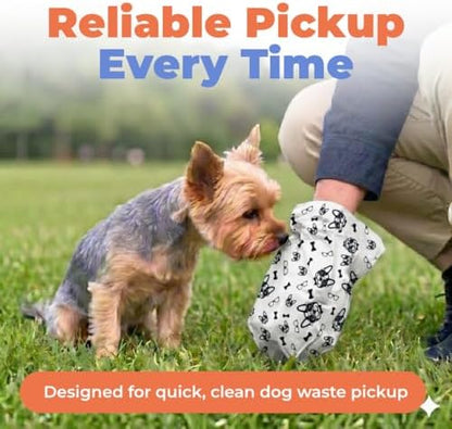 Best Pet Supplies Poop Bags for Dogs - White, 240 Count