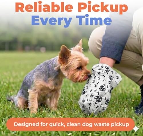 Best Pet Supplies Poop Bags for Dogs - White, 150 Count