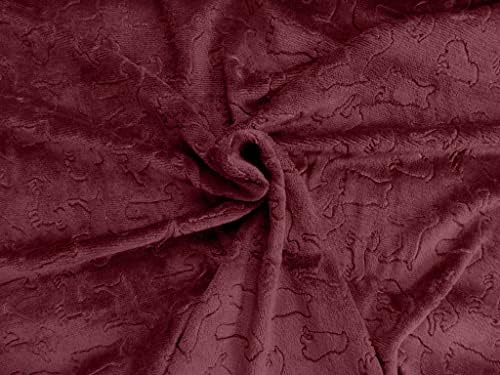 American Kennel Club Premium Velvet Sherpa Pet Blanket Soft and Warm Pet Throw for Dogs & Cats – 40”x30” - Wine