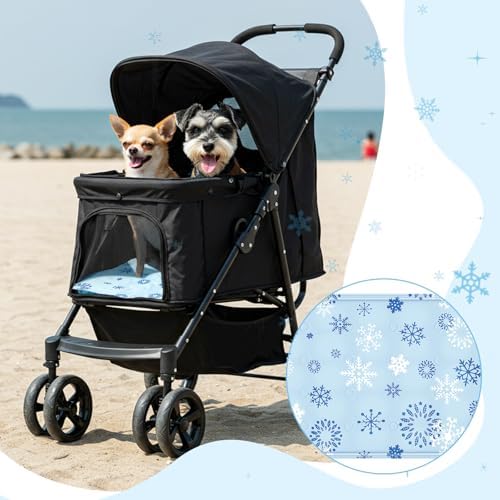 Nuanchu Pet Cooling Mat, Snowflake, 11.81 x 19.69 Inches, 1 Pcs