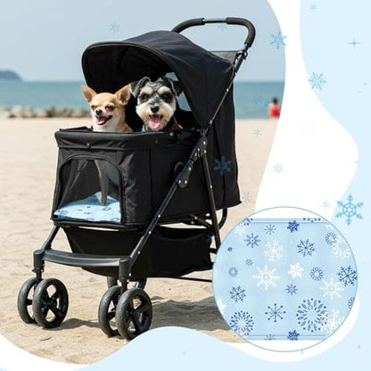 Nuanchu Pet Cooling Mat, Snowflake, 11.81 x 19.69 Inches, 1 Pcs