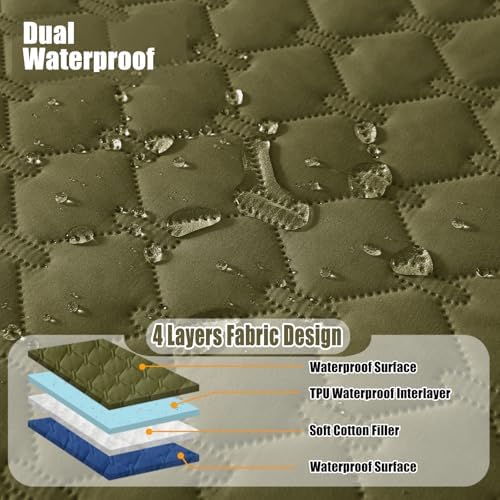 Smiry Waterproof Dog Bed Cover Blanket, Reversible Pet Blanket