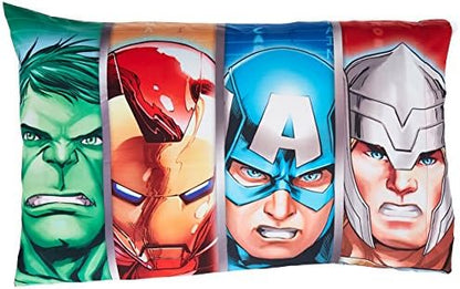 Jay Franco Marvel Avengers Superhero Kids Pillowcase Reversible for Kids