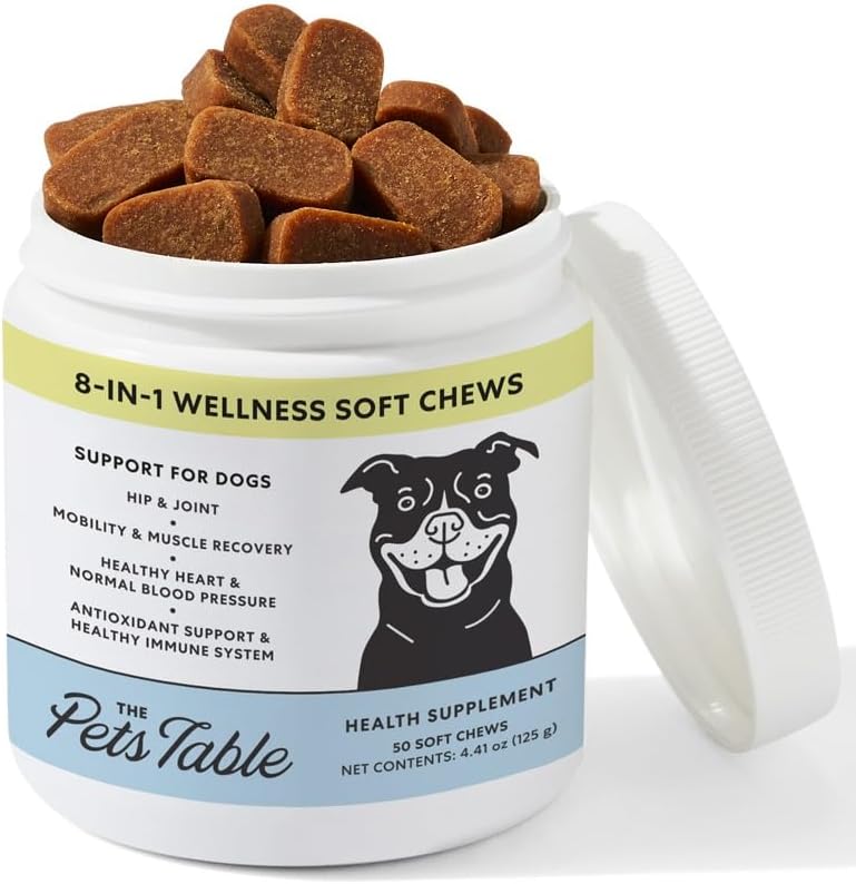 The Pets Table 8 in 1 Soft Chew Dog Vitamins, Chicken Flavor, 50 Chews