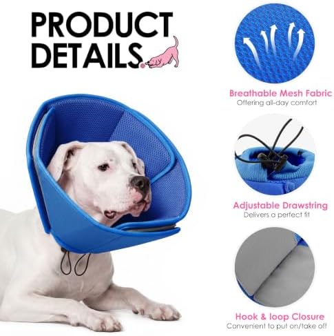 AOFITEE Soft Dog Cone Collar Anti-Lick, Dog Cone Alternative After Surgery