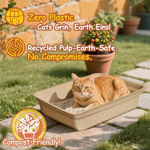 Disposable Litter Boxes for Cats Leak-Proof: 3/6/9/20/32-Pack Odor Control