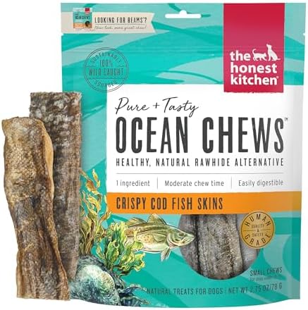 The Honest Kitchen Ocean Chews™ Crispy Cod Fish Skins Dog Treats, 2.75 oz (Beams™)