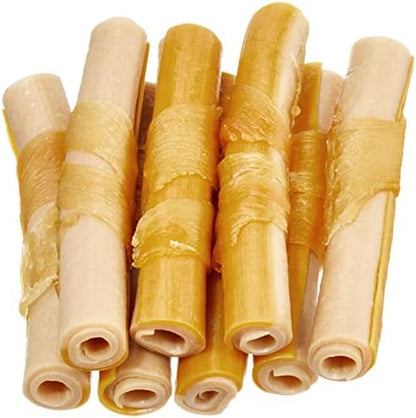 Wonder Bound Chicken Wrapped Medium Sticks, Peanut Butter Flavor - 8 Count - Rawhide-Free Dog Treats, Dental Health Chews for Plaque & Tartar Control, Easy to Digest, Long-Lasting