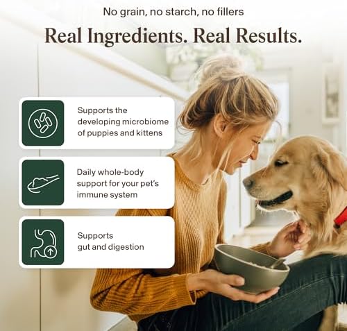 Real Mushrooms Turkey Tail with Qrill for Puppies and Kittens, 75g