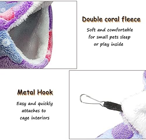 Guinea Pig Hammock for Cage 13.3X13.3,Sugar Glider Hammock,Reusable