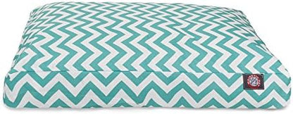 Majestic Pet Rectangular Dog Bed, Medium, 36x29x4 in, Washable, Gray