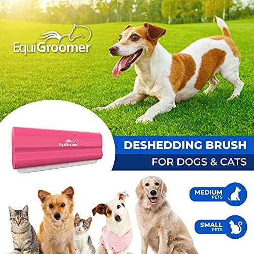 EquiGroomer 5-Inch Undercoat Deshedding Brush for Dogs & Cats, Pink