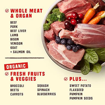 Stella & Chewy's Wild Red Dry Dog Food Raw Blend High Protein Grain & Legume Free Red Meat Recipe, 3.5 lb. Bag (Pack of 2)