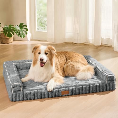 Orthopedic Medium Dog Bed Furry Pet Bed, Washable Cover 30''X20''
