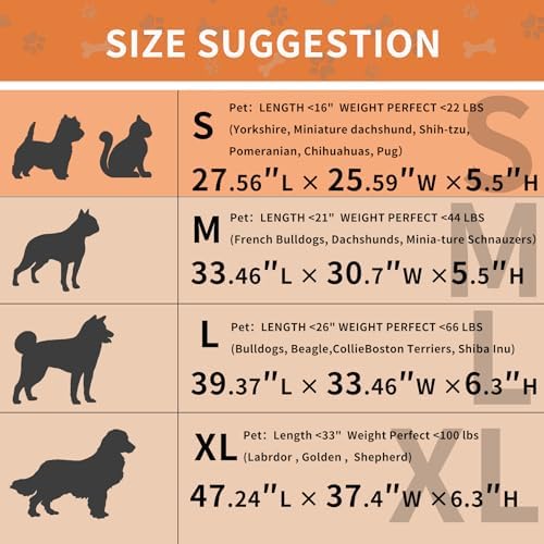 HAOMAIJIA Dog Couch Bed for Small Dogs, Non Slip Pet Couch Covers for Sofa Thick Soft Washable Dog Couch Cover Protector All Seasons Universal Dogs and Cats Bed Mat (Khaki, Small)