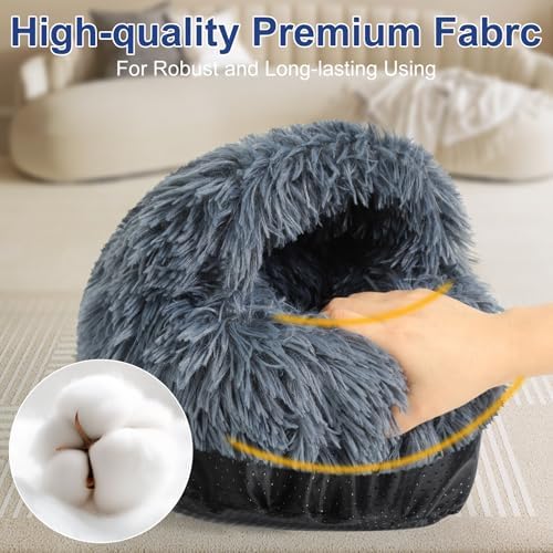 Guinea Pig Hideout, Doughnut Guinea Pig Bed, Rabbit Bunny Hideout(Black)