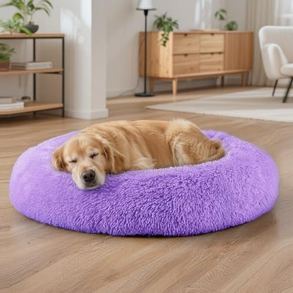 Dog Beds Large Sized Dog and Cats, 32in Pet Beds for Large Pet (Purple)