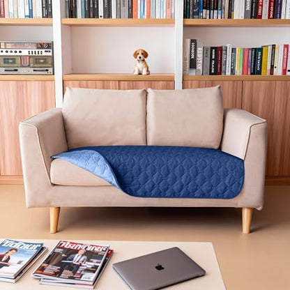 gogobunny Waterproof Loveseat Cover, Reversible Dog Cat Blanket for Couch