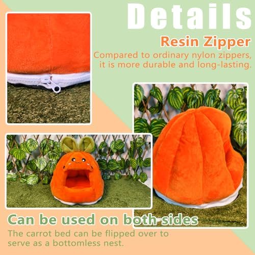 Guinea Pig Hideout Hamster Hammock Bed House Rat Cage Accessories