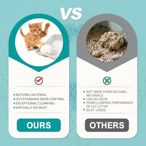 Tapioca Cat Litter, Cassava Cat Litter Odor Control Dust-Free Clumping Litter