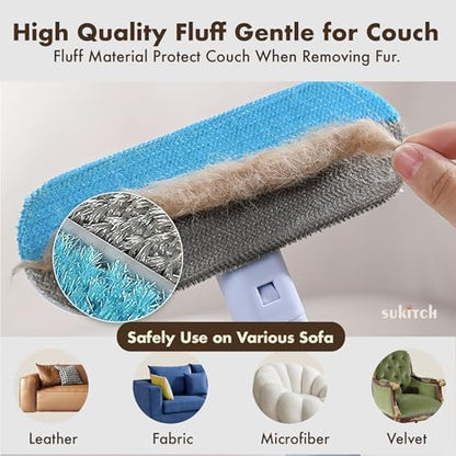 Dog & Cat Hair Remover for Couch, Reusable Lint Brush for Furniture