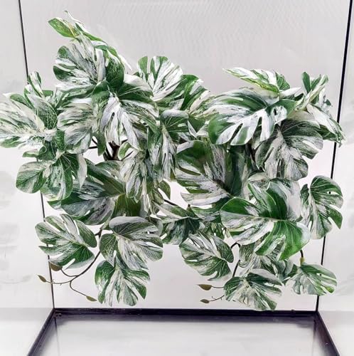 Reptile Plants for Terrarium, Reptile Tank Decor,Artificial Plants