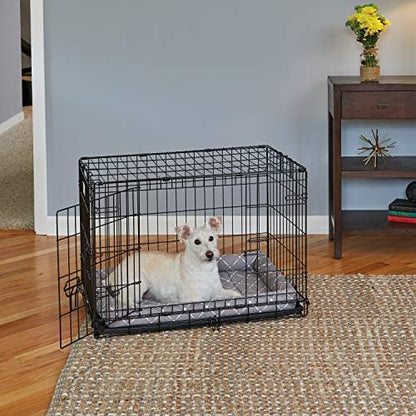 Midwest Homes for Pets 40230-MRD Quiet Time Couture Ashton Bolster Pet Bed, Medium Dog/30, Mushroom