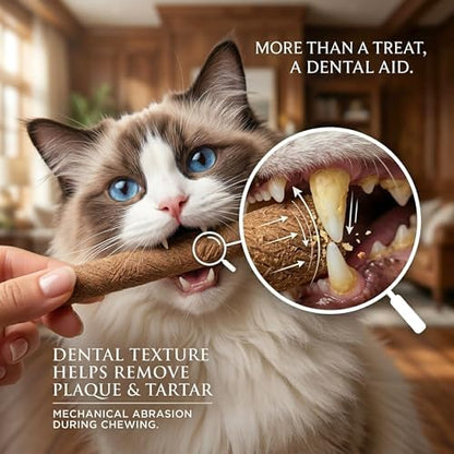 15pcs Freeze Dried Cat Chew Sticks Kitten Beef Treats for Teeth