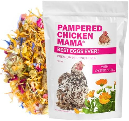 Pampered Chicken Mama Best Eggs Ever! Nesting Herbs for Chickens (10 Ounces) | Chicken Nesting Herbs