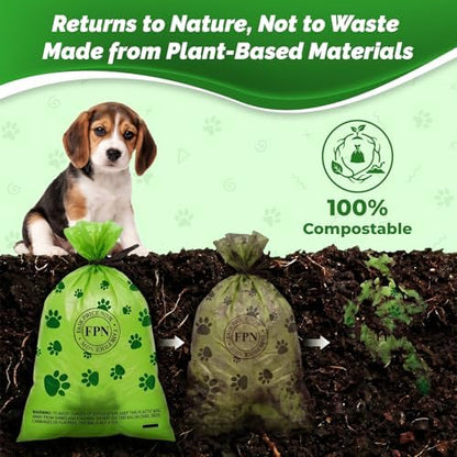 Dog Poop Bags Unscented 16 Rolls 240 Bags | Pet Waste Bags Leak Resistant with Fresh Lavender Scent | Dog Waste Bags Rolls Fit Most Dispensers for Small & Large Dogs