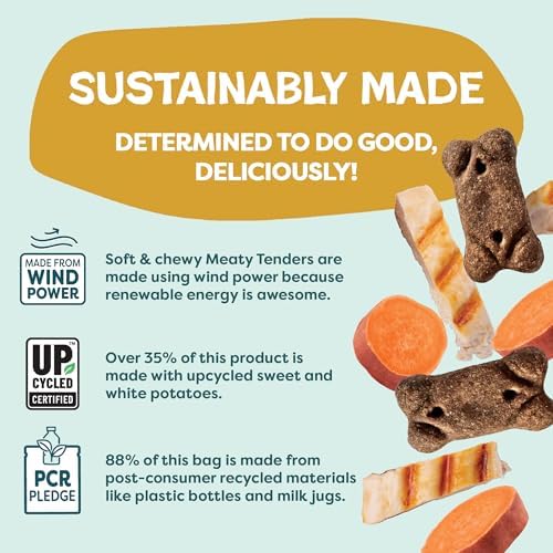 Shameless Pets Cheeky Chicken Meaty Tenders, Soft Dog Treats, 1.5lb