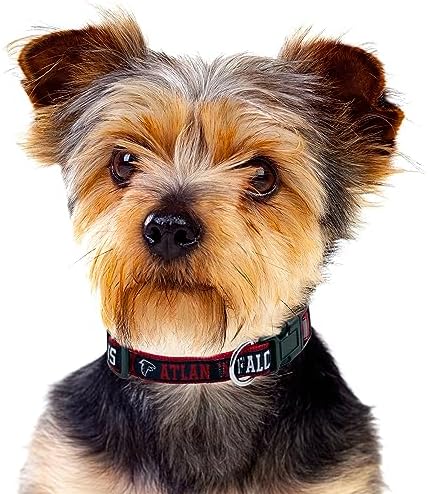 Pets First NFL Atlanta Falcons Licensed PET COLLAR, Large - Heavy-Duty, Strong, and Durable Dog Collar. Available in 31 Football Teams and 4 Sizes