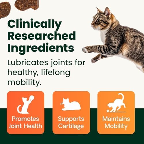 VetriScience Extra Strength Healthy Hip & Joint for Cats, Chicken, 60 Count