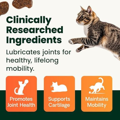 VetriScience Extra Strength Healthy Hip & Joint for Cats, Chicken, 60 Count