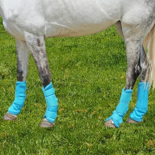 Horse Fly Boots, Mesh Fly Boots for Horse Set of 4, Equine Leg Protection