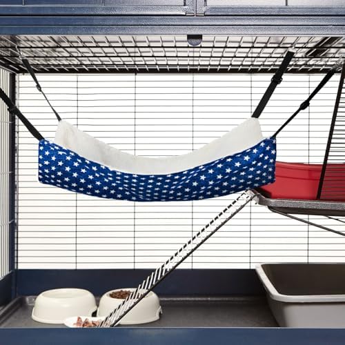 Jetec 2 Pack Cat Hammock for Cage, Pentagram, L