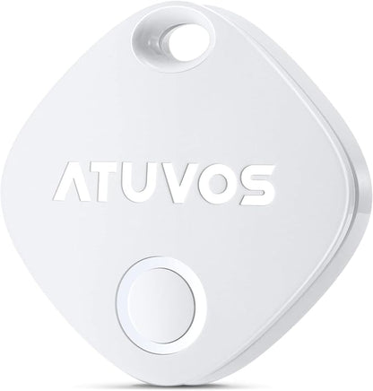 ATUVOS Air Tracker Tag-1 Pack, Bluetooth Luggage Tracker Works with Apple Find My APP (iOS Only, Not for Android), Keys Finder and Item Locator for Luggage, Backpack, Suitcases, Replaceable Battery