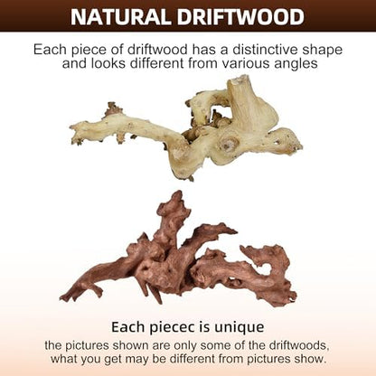 majoywoo Natural Large Driftwood for Aquarium Decor Fish Tank Decorations