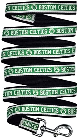 NBA BOSTON CELTICS Dog Leash, Size Large. Heavy-Duty Metal Swivel Buckle Pet Leash