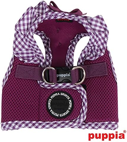 Puppia Vivien Vest Dog Harness Step-in All Season Mesh Cute No Pull No Choke Walking Training for Small Dog, Purple, X-Small