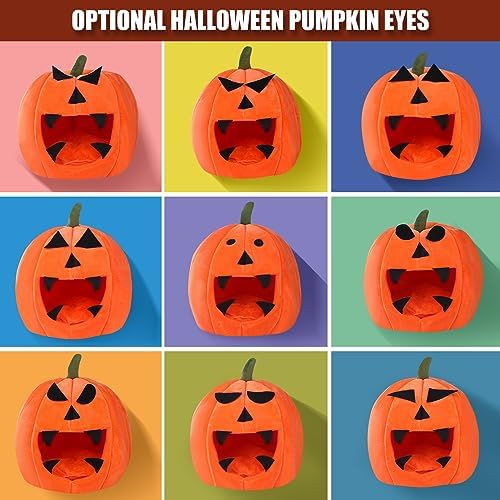 Guinea Pig Hideout - Guinea Pig Bed, Halloween Style Small Pet Hides, Ideal Bed for Small Pets, Pumpkin Shape, Orange